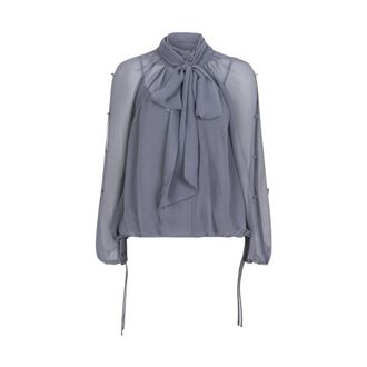 Dante6 Sonia Blouse - Dames - Blouses & Shirts - Grijs - Maat: L Chiffon