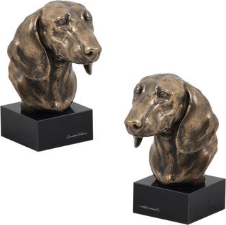 OEM Dachshund - Estatuilla De Perro, Busto Sobre Base De Piedra, Escultura, Trofeo Para La Exposici&oacute;n De Perros De Art-dog