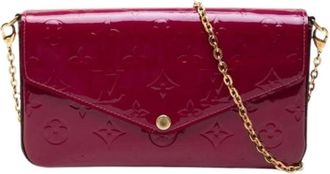 Louis Vuitton Pre-owned Pochette Felicie - Dames - Pre-owned - Roze - Maat: ONE Size Leer