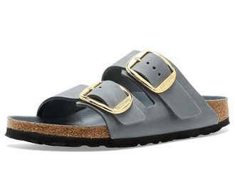 Birkenstock Arizona Big Buckle - Oiled Leather Womens Sandals Basalt Gray : EU 41 (US Womens 10-10.5) Narrow
