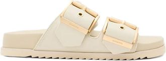AllSaints Sandali slides Sian in pelle - Toni neutri