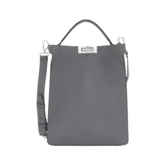 Fendi Pre-owned Vintage Handbag - Dames - Vintage Handtas - Grijs - ONE Size - Leer - Vintage