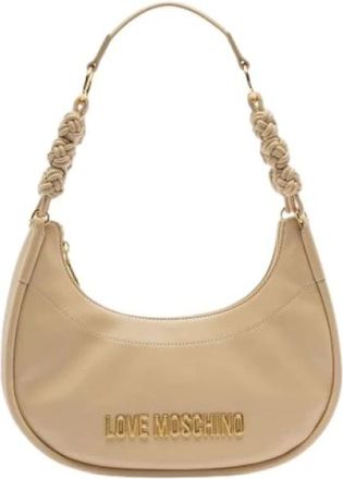Love Moschino Borsa Hobo - Dames - Tassen - Beige - Maat: ONE Size