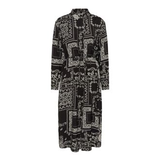 Kaffe Kagardenia Jurk - Dames - Jurken - Zwart - Maat: S Viscose
