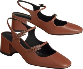 Herm&egrave;s Tan Jackie Sandals Size 37.5