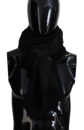 Dolce & Gabbana Wool Knit Scarf - Black