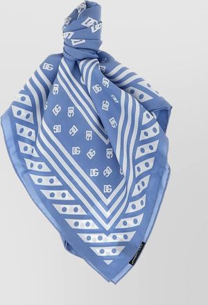 Dolce & Gabbana lightweight monogram square scarf