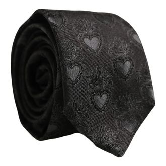 Dolce & Gabbana Nektie - Heren - Accessoires - Zwart - Maat: ONE Size Zijde