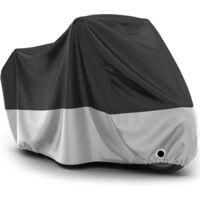 OEM Adecuado Para Coavas - Funda Impermeable Para Motocicleta - Tela Oxford 190t, Resistente A La Intemperie - Dimensiones: 245 X 105 X 125 Cm - Negro Y P