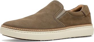 Johnston & Murphy Mcguffey 2 Perfed Slip-On Mens Shoes Taupe Nubuck : 10.5 M (D)