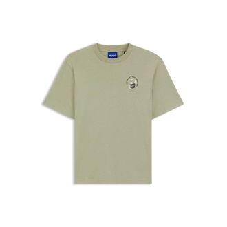 HUGO BOSS Cotton-jersey T-shirt with logo artwork
