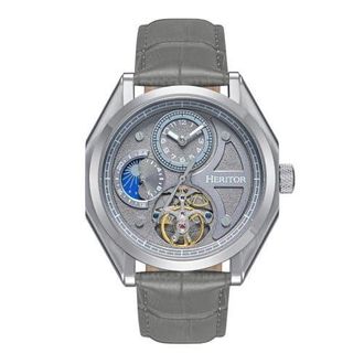 Heritor Antoni 24 Hour Mens Watch in Grey at Nordstrom