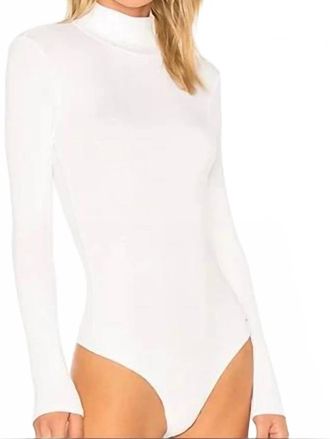N:Philanthropy Brooke Turtleneck Bodysuit In White