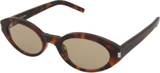 Saint Laurent Zonnebril - Dames - Accessoires - Bruin - Maat: 51 MM