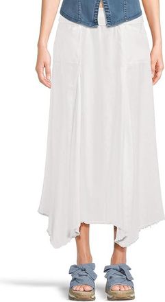 Xcvi Triste Skirt Womens Skirt White : LG (Womens 12-14), Cotton/Linen