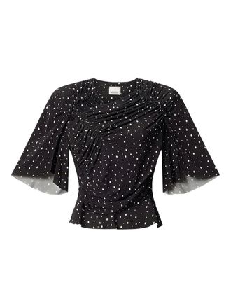 Isabel Marant Top a pois - Nero