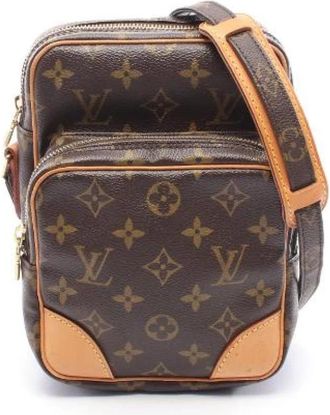 Louis Vuitton Pre-owned Cross Body Bags, female, Brown, Size: ONE SIZE Pre-owned Canvas shoulder-bags