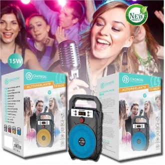 Trade Shop Trade Shop - Cassa Speaker Altoparlante Bluetooth 15watt Tx-9824 Radio Fm Tf Usb Ricaricabile