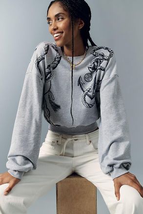 Maeve Puff-Sleeve Sweatshirt