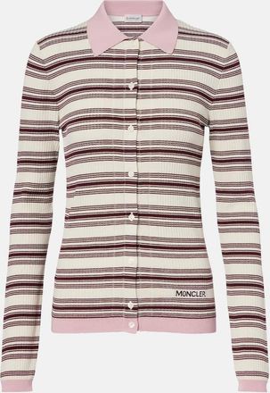 Moncler Polo in cotone a righe