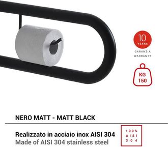 Gedy Gedy 56571400000 Snug Asideros Negro Mate - Ref: 56571400000