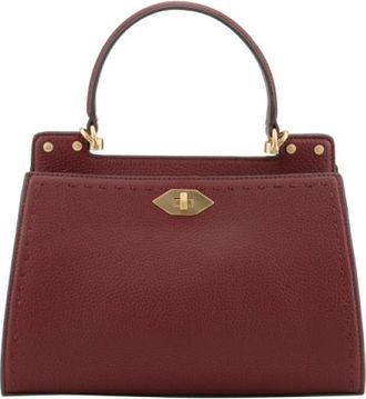 Pourchet Trianon Handtas - Dames - Handtassen - Rood - ONE Size - Leer - Tassen