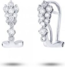 Allurez 0.34ct 18k White Gold Diamond Earrings