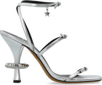 Marc Jacobs The Daisy Heeled Sandalen - Dames - Sandalen met hakken - Grijs - 39 EU - Leer - Schoenen