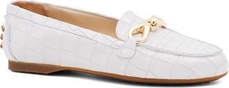 Amalfi By Rangoni Decano Croc Embossed Loafer in Gesso Cocco Bengali at Nordstrom, Size 8.5