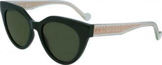 Liu Jo Womens LJ782S-300 LJ782S 53 300 Sunglasses - Dark Green - One Size
