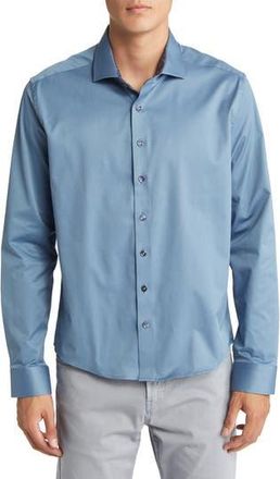 Stone Rose DRY TOUCH Performance Button-Up Shirt in Navy at Nordstrom Rack, Size X-Large