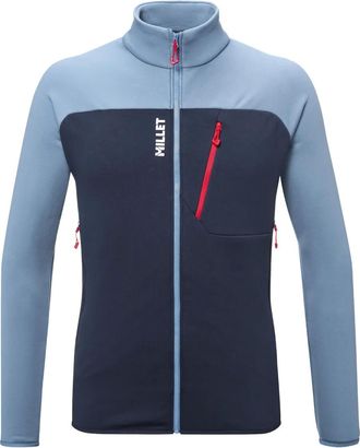 Pascal Millet two-tone zip-up jacket - Blue