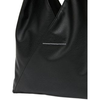 Maison Margiela Debossed Numeric Artwork Top Handle Bag - Black
