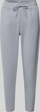 Ichi Stoffhose mit elastischem Bund Modell KATE in Hellgrau, Gr&ouml;&szlig;e XXL