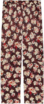 Paco Rabanne Floral-print Wide-leg Silk Trousers - Multicoloured - 34 (UK6 / XS)