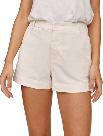 Bella Dahl Side Slit Tennis Short In Sand Stone