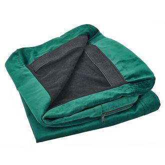 Beliani Beliani - Funda Para Sill&oacute;n De Terciopelo Verde Con Cierre Extra&iacute;ble Bernes