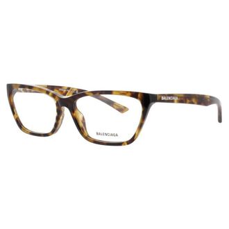 Balenciaga Ladies Brown Oval Eyeglass Frames Bb0406O