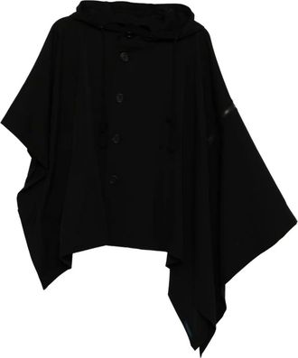 Yohji Yamamoto Mantella in lana - Nero