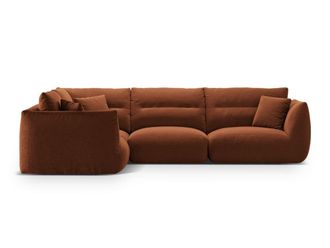 CXL by Christian Lacroix Sof&aacute; esquinero izquierdo modular 5 plazas tejido estructural ladrillo