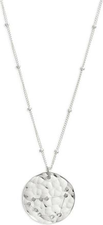 Nashelle Constellation Pendant Necklace in Sterling Silver Capricorn at Nordstrom