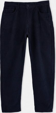Trendyol MAN Heren Donkerblauw Effen Recht Normale taille Broeken