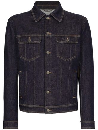 Dolce & Gabbana contrast-stitching denim jacket - Blue