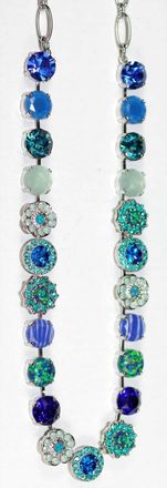Mariana Womens Serenity Necklace In Blue, Teal, Pacific