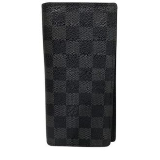 Louis Vuitton Pre-owned Wallets, female, Black, Size: ONE SIZE Pre-owned Portefeuille Brazza Damier Graphite Wallet