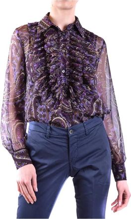 P.A.R.O.S.H. Shirt - Dames - Overhemden - Paars - S - Overhemden