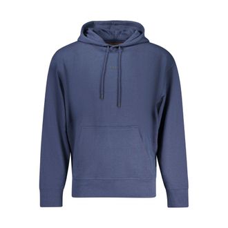 HUGO BOSS Blue Cotton Mens Mens Hoodie