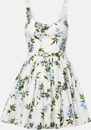Emilia Wickstead Abito corto Eglantine in cotone floreale