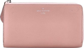 Louis Vuitton Pink Leather Comete Wallet Long (Authentic Pre-Loved)