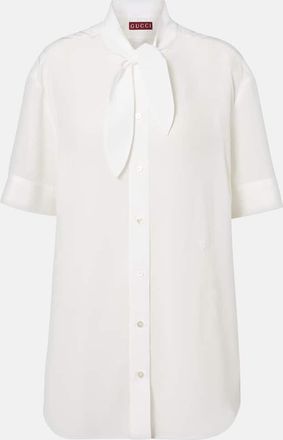 Gucci Sheer silk crepe shirt